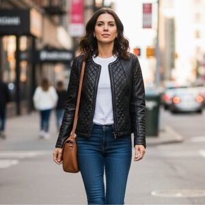 Black Quilted Women's Jacket - LP